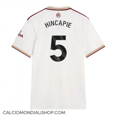 Maglie da calcio Arsenal Piero Hincapie #5 Terza Maglia 2025-26 Manica Corta Maglie da calcio Arsenal Piero Hincapie #5 Terza Maglia 2025-26 Manica Corta